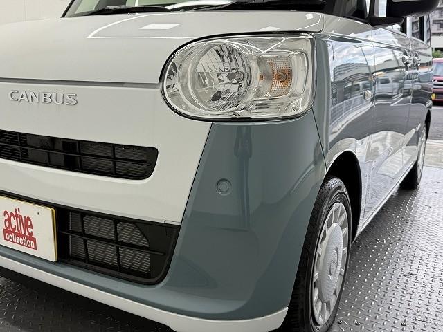 ムーヴキャンバス ストライプスＸ　届出済未使用車　両側電動スライドドア　クリアランスソナー　レーンアシスト　衝突被害軽減システム　オートライト　スマートキー　アイドリングストップ　電動格納ミラー　ベンチシート　ＣＶＴ　盗難防止システム（24枚目）