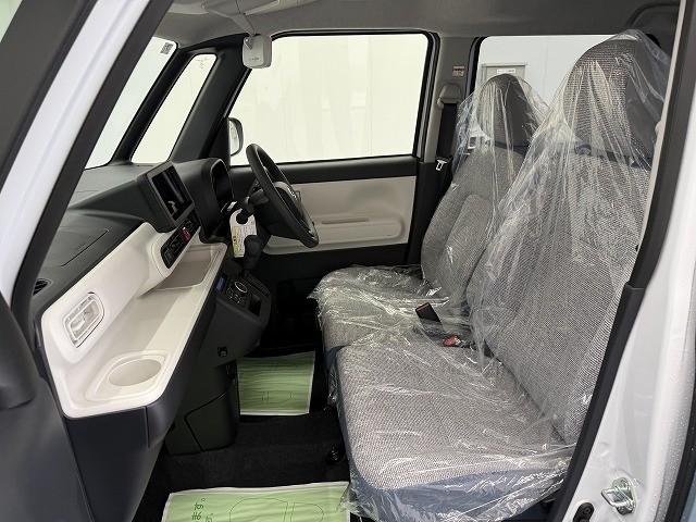 ムーヴキャンバス ストライプスＸ　届出済未使用車　両側電動スライドドア　クリアランスソナー　レーンアシスト　衝突被害軽減システム　オートライト　スマートキー　アイドリングストップ　電動格納ミラー　ベンチシート　ＣＶＴ　盗難防止システム（32枚目）