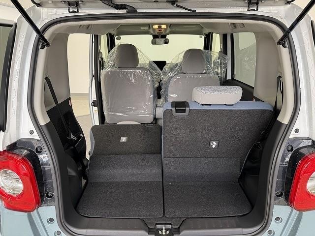 ムーヴキャンバス ストライプスＸ　届出済未使用車　両側電動スライドドア　クリアランスソナー　レーンアシスト　衝突被害軽減システム　オートライト　スマートキー　アイドリングストップ　電動格納ミラー　ベンチシート　ＣＶＴ　盗難防止システム（36枚目）