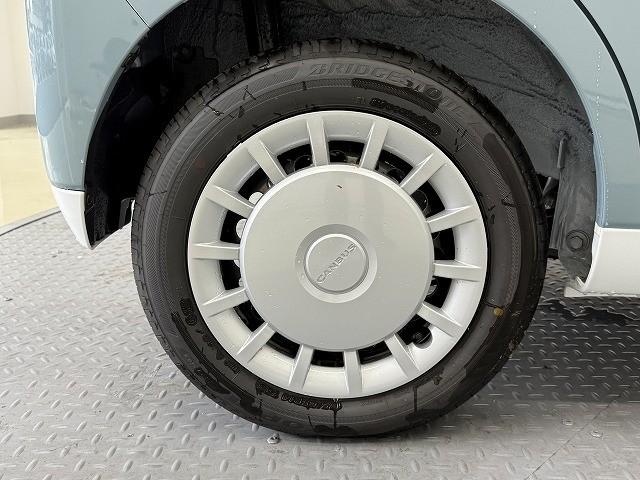 ムーヴキャンバス ストライプスＸ　届出済未使用車　両側電動スライドドア　クリアランスソナー　レーンアシスト　衝突被害軽減システム　オートライト　スマートキー　アイドリングストップ　電動格納ミラー　ベンチシート　ＣＶＴ　盗難防止システム（47枚目）