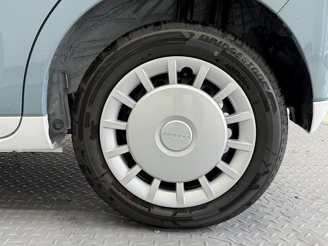 ムーヴキャンバス ストライプスＸ　届出済未使用車　両側電動スライドドア　クリアランスソナー　レーンアシスト　衝突被害軽減システム　オートライト　スマートキー　アイドリングストップ　電動格納ミラー　ベンチシート　ＣＶＴ　盗難防止システム（48枚目）