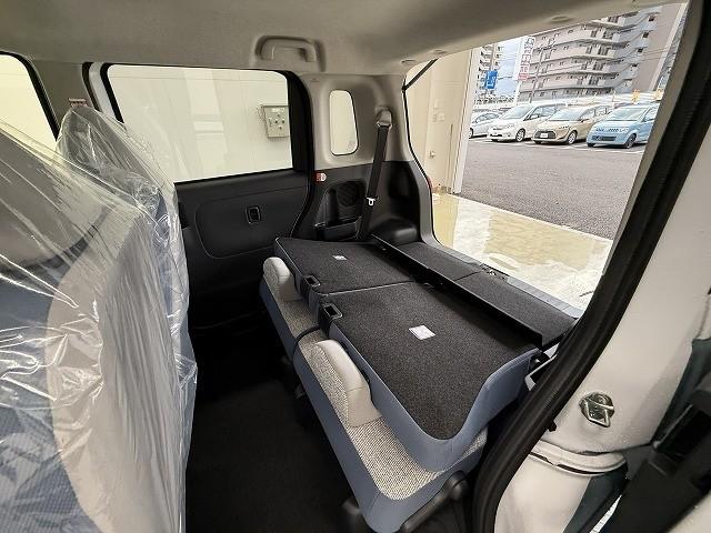 ムーヴキャンバス ストライプスＸ　届出済未使用車　両側電動スライドドア　クリアランスソナー　レーンアシスト　衝突被害軽減システム　オートライト　スマートキー　アイドリングストップ　電動格納ミラー　ベンチシート　ＣＶＴ　盗難防止システム（60枚目）