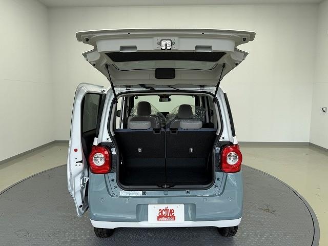 ムーヴキャンバス ストライプスＸ　届出済未使用車　両側電動スライドドア　クリアランスソナー　レーンアシスト　衝突被害軽減システム　オートライト　スマートキー　アイドリングストップ　電動格納ミラー　ベンチシート　ＣＶＴ　盗難防止システム（61枚目）