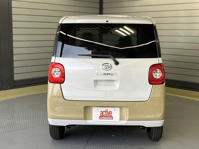 ムーヴキャンバス ストライプスＸ　届出済未使用車　両側電動スライドドア　クリアランスソナー　レーンアシスト　衝突被害軽減システム　オートライト　スマートキー　アイドリングストップ　電動格納ミラー　ベンチシート　ＣＶＴ　盗難防止システム（17枚目）