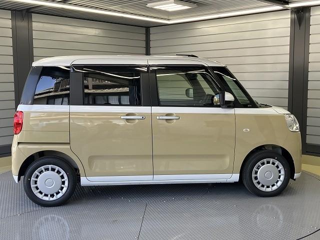 ムーヴキャンバス ストライプスＸ　届出済未使用車　両側電動スライドドア　クリアランスソナー　レーンアシスト　衝突被害軽減システム　オートライト　スマートキー　アイドリングストップ　電動格納ミラー　ベンチシート　ＣＶＴ　盗難防止システム（23枚目）