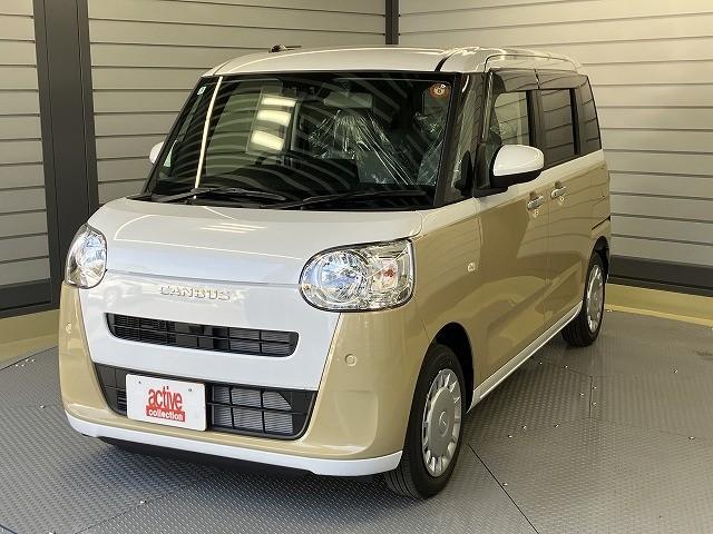 ムーヴキャンバス ストライプスＸ　届出済未使用車　両側電動スライドドア　クリアランスソナー　レーンアシスト　衝突被害軽減システム　オートライト　スマートキー　アイドリングストップ　電動格納ミラー　ベンチシート　ＣＶＴ　盗難防止システム（26枚目）