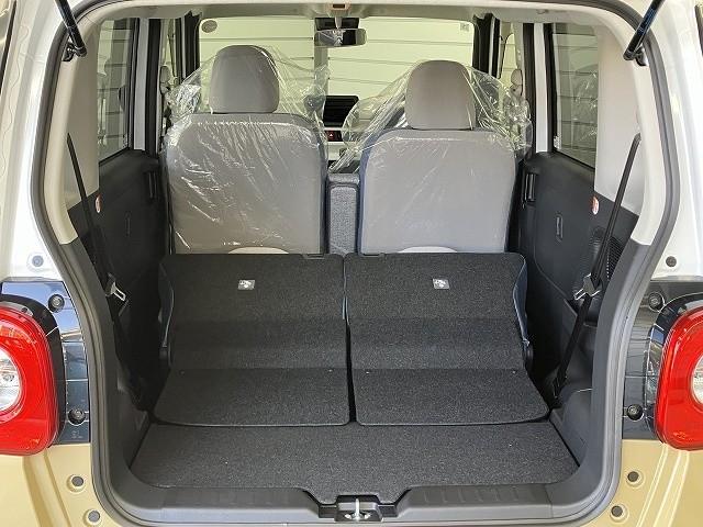 ムーヴキャンバス ストライプスＸ　届出済未使用車　両側電動スライドドア　クリアランスソナー　レーンアシスト　衝突被害軽減システム　オートライト　スマートキー　アイドリングストップ　電動格納ミラー　ベンチシート　ＣＶＴ　盗難防止システム（35枚目）