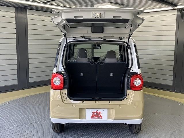 ムーヴキャンバス ストライプスＸ　届出済未使用車　両側電動スライドドア　クリアランスソナー　レーンアシスト　衝突被害軽減システム　オートライト　スマートキー　アイドリングストップ　電動格納ミラー　ベンチシート　ＣＶＴ　盗難防止システム（50枚目）