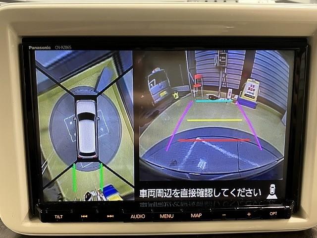 アルトラパン モード　ＥＴＣ　全周囲カメラ　ナビ　ＴＶ　クリアランスソナー　レーンアシスト　衝突被害軽減システム　オートライト　ＨＩＤ　スマートキー　アイドリングストップ　電動格納ミラー　ベンチシート　ＣＶＴ（5枚目）