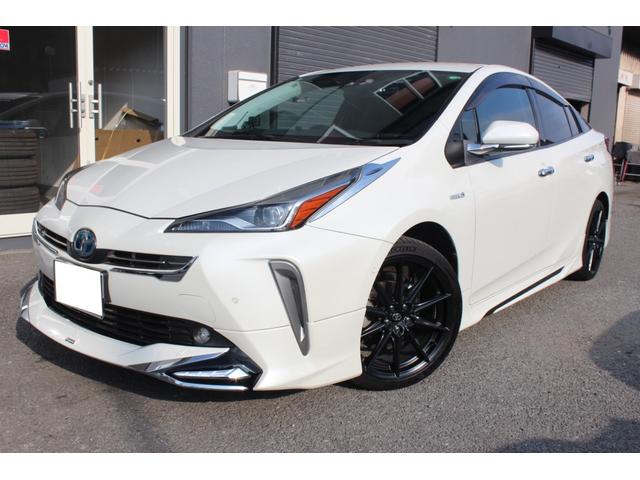 プリウス Ａツーリングセレクション　４ＷＤ　９インチナビゲーションＴＶバックカメラＥＴＣ　黒レザーシートパワーシート　シートヒーター　モデリスタエアロ　ＬＥＤライト（7枚目）