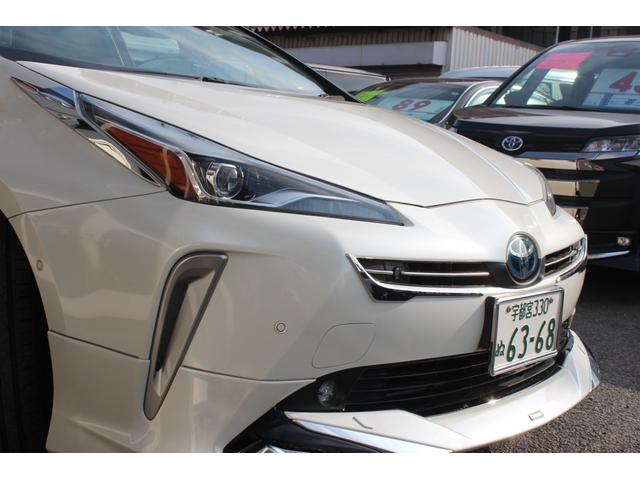 プリウス Ａツーリングセレクション　４ＷＤ　９インチナビゲーションＴＶバックカメラＥＴＣ　黒レザーシートパワーシート　シートヒーター　モデリスタエアロ　ＬＥＤライト（47枚目）