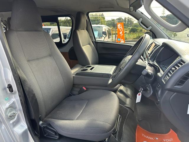 ハイエースバン ロングDX GLパッケージ リヤクーラーヒーター6速オートマトヨタセーフティセンス ナビTVバックカメラETCドラレコキーレス両側スライドドア小窓電動格納ミラーセキュリティー2023年製造タイヤタイベルチェーン(15枚目)