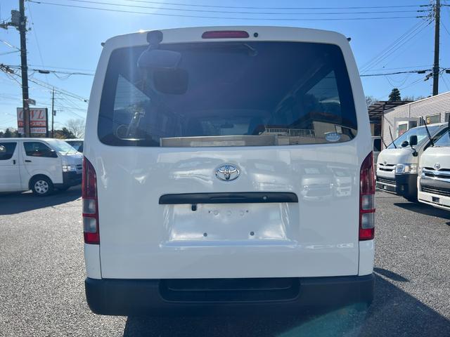 ハイエースバン ロングDX 業者販売歓迎純正ナビワンセグTVバックカメラ6人小窓ABSエアバックタイベルチェーン集中ドアロック4ナンバー積載量1250キロ(6枚目)