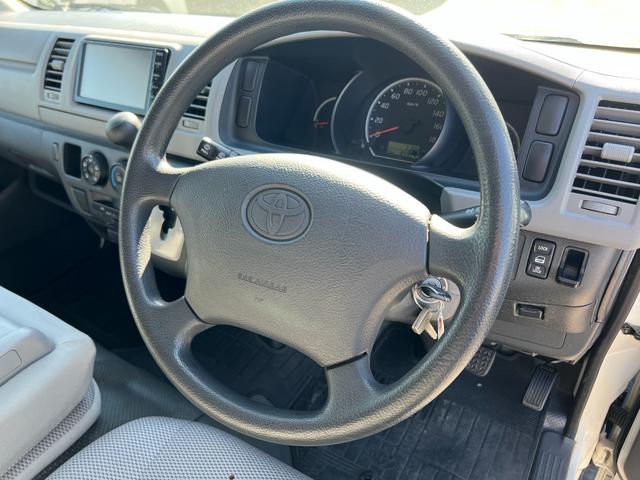 ハイエースバン ロングDX 業者販売歓迎純正ナビワンセグTVバックカメラ6人小窓ABSエアバックタイベルチェーン集中ドアロック4ナンバー積載量1250キロ(16枚目)