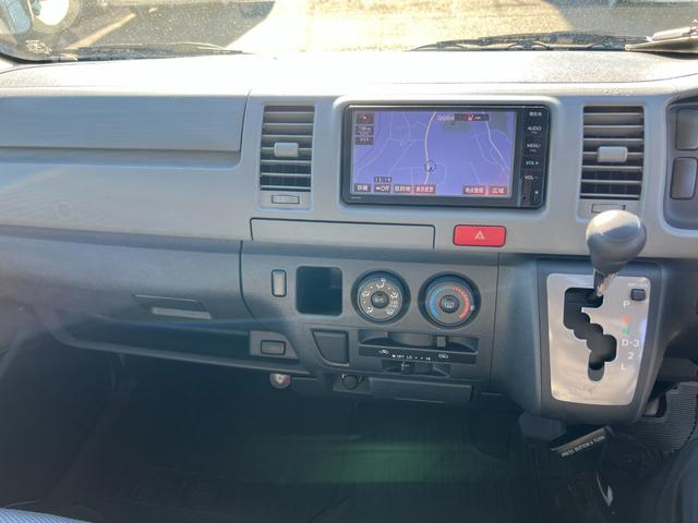 ハイエースバン ロングDX 業者販売歓迎純正ナビワンセグTVバックカメラ6人小窓ABSエアバックタイベルチェーン集中ドアロック4ナンバー積載量1250キロ(22枚目)