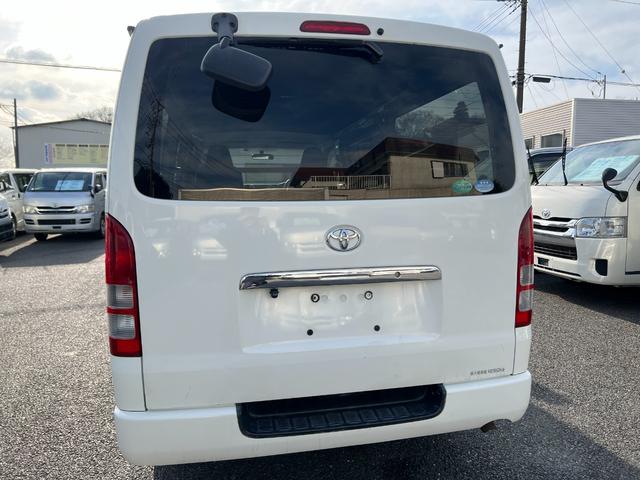 ハイエースバン ロングＤＸ　ＧＬパッケージ　３型後期キーレスリヤヒーター純正ナビＴＶＢｌｕｅｔｏｏｔｈバックカメラ小窓電動格納ミラータイベルチェーンルームクリーニング済（7枚目）