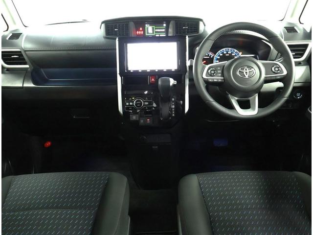 ルーミー カスタムＧ　ワンオーナー　禁煙車　トヨタ認定中古車　純正ナビ　パノラミックビューモニター　前後ドライブレコーダー　シートヒーター　スマートアシスト　クリアランスソナー　両側パワースライドドア（3枚目）