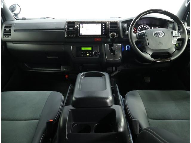 ハイエースバン スーパーGL ダークプライムII ワンオーナー 禁煙車 モデリスタフルエアロ トヨタ純正ナビ パノラミックビューモニター デジタルインナーミラー スマートキー LEDヘッドランプ(3枚目)