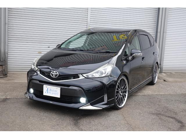 プリウスアルファ Ｇツーリングセレクション　後期型　モデリスタＦ・Ｓエアロ　ブリッツ車高調　ワークシュバート２０インチ　８６純正シート　社外ナビテレビ　Ｂカメラ　１年保証（6枚目）