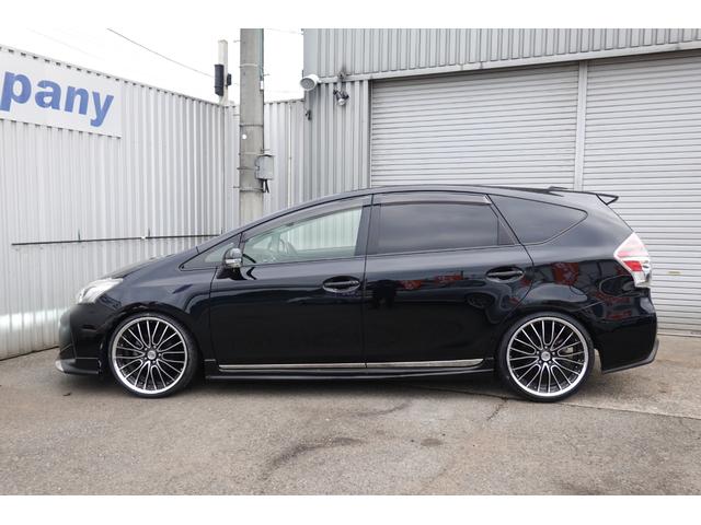 プリウスアルファ Ｇツーリングセレクション　後期型　モデリスタＦ・Ｓエアロ　ブリッツ車高調　ワークシュバート２０インチ　８６純正シート　社外ナビテレビ　Ｂカメラ　１年保証（10枚目）