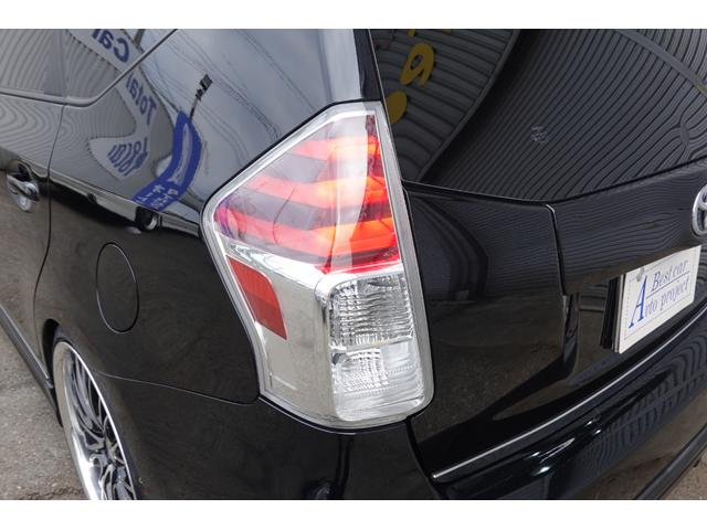 プリウスアルファ Ｇツーリングセレクション　後期型　モデリスタＦ・Ｓエアロ　ブリッツ車高調　ワークシュバート２０インチ　８６純正シート　社外ナビテレビ　Ｂカメラ　１年保証（14枚目）