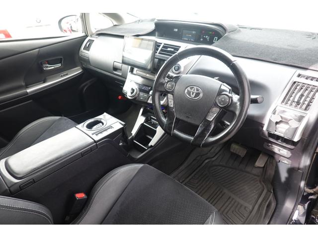 プリウスアルファ Ｇツーリングセレクション　後期型　モデリスタＦ・Ｓエアロ　ブリッツ車高調　ワークシュバート２０インチ　８６純正シート　社外ナビテレビ　Ｂカメラ　１年保証（18枚目）