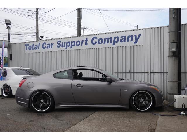 スカイライン 370GT タイプSP サンルーフ 6速マニュアル 新品ラッシュ車高調 SSR20インチ インパルサイドリアハーフエアロ 社外フロントリップ 純正OPトランクスポイラー(10枚目)