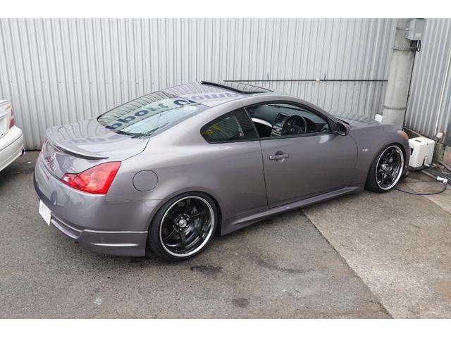 スカイライン 370GT タイプSP サンルーフ 6速マニュアル 新品ラッシュ車高調 SSR20インチ インパルサイドリアハーフエアロ 社外フロントリップ 純正OPトランクスポイラー(13枚目)