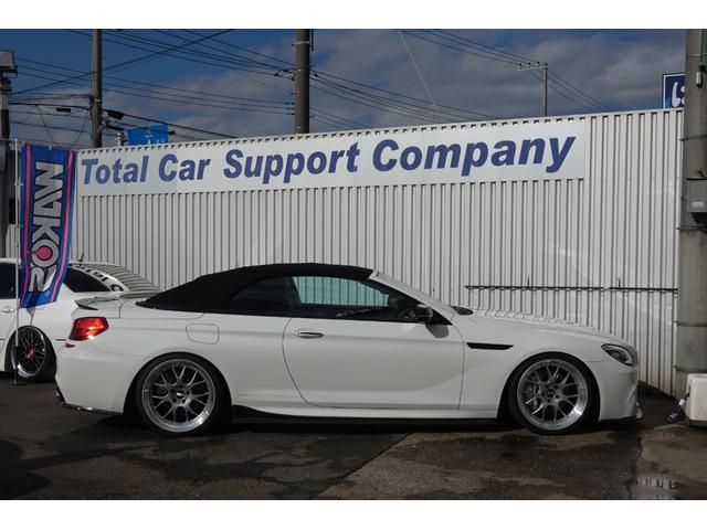 6シリーズ 640iカブリオレ Mスポーツ KW車高調 BBSLM-R20インチ アイゼンマンマフラー 3Dデザインエアロ カーボン調トランクスポイラー CPM スタディサブコン(17枚目)