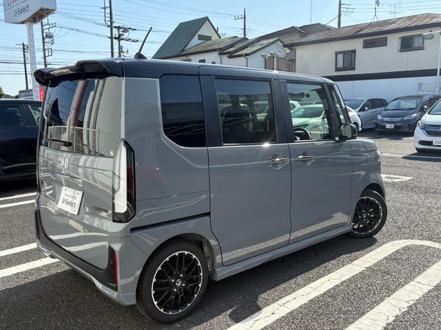 N-BOXカスタム ターボコーディネートスタイル 当社デモカー クルコン スマートキ- パワーステアリング VSA エアコン LEDライト パワーウィンドウ アイドリングストップ カーテンエアバッグ キーレス ターボエンジン 両席エアバック ABS(13枚目)