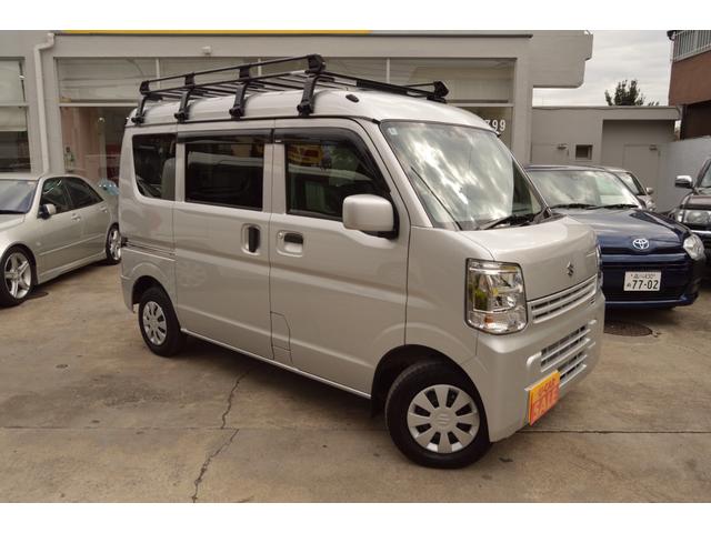 エブリイ ＰＣ　ワンオーナー　スズキセーフティサポート　純正ナビＴＶ地デジフルセグ　バックカメラ　純正前後ドライブレコーダー　純正ルーフキャリア　室内サイドバー　ドアバイザー　ＬＥＤライト　ＥＴＣ　キーレスエントリ（6枚目）