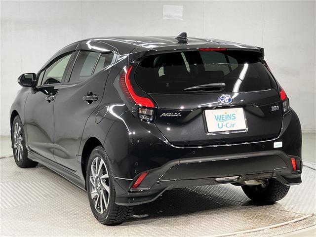 アクア Z エアロ LEDヘッドライト スマートキー 100V電源 イモビライザー アルミホイール オートクルーズコントロール 点検記録簿 エアコン ESC ナビ カーテンエアバッグ ETC キーレス ABS(4枚目)