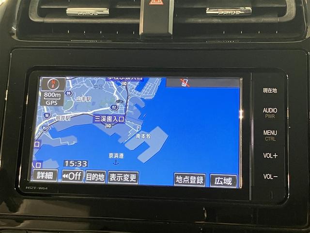 プリウス Aツーリングセレクション 地デジ Bモニター ミュージックプレイヤー接続可 ナビ&TV スマートキー&プッシュスタート 横滑り防止機能 LEDヘッドライト 盗難防止装置 AW ABS キーレス サイドエアバッグ エアコン(6枚目)