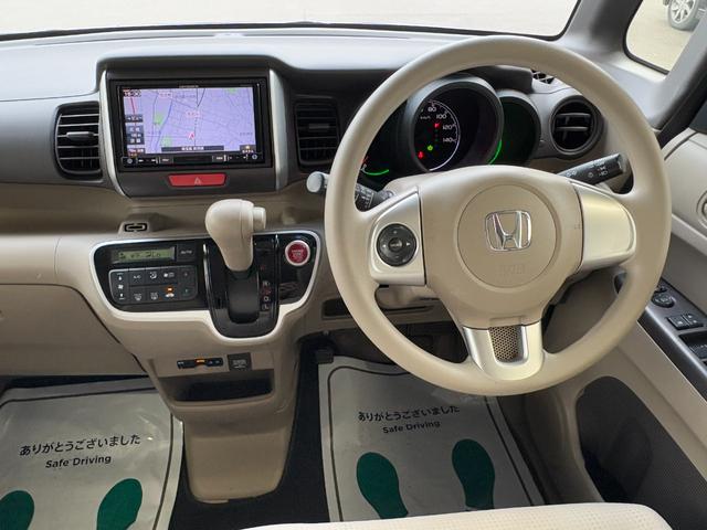 Ｎ－ＢＯＸ Ｇ・Ｌパッケージ　片側電動　ナビ　ワンセグ　Ｂカメラ　ＥＴＣ　Ｉストップ　スマキー　禁煙車　フルフラット　ＡＢＳ　電格ミラー　ベンチシート　ＣＤ　ＤＶＤ再生　運転席エアバッグ　助手席エアバッグ　エアコン（39枚目）