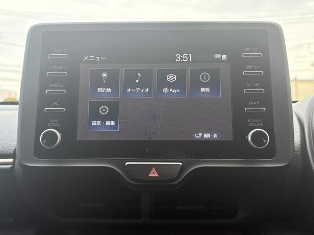 ヤリス ハイブリッドＸ　４ＷＤ　衝突軽減　レーンキープ　アダプティブクルーズ　ナビ　Ｂカメラ　Ｂｌｕｅｔｏｏｔｈオーディオ　ＥＴＣ　スマキー　禁煙車　フルフラット　ＡＢＳ　オートハイビーム　オートライト　電格ミラー（7枚目）
