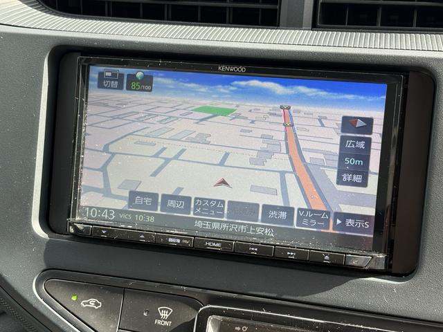 アクア L ナビ Bカメラ ETC キーレス 禁煙車 記録簿 横滑り防止 ABS オートハイビーム 電格ミラー CD 運転席エアバッグ 助手席エアバッグ エアコン パワーウィンドウ(4枚目)