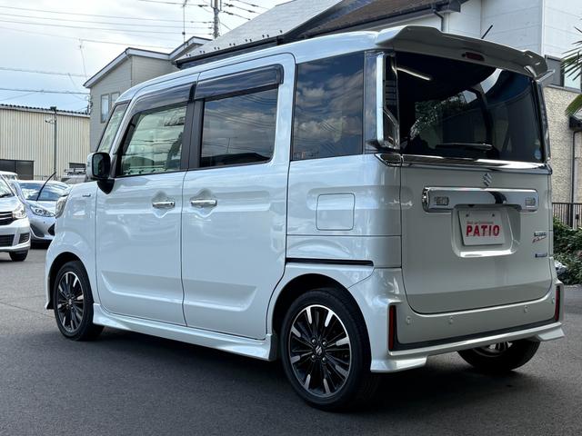 スペーシアカスタム ハイブリッドXSターボ ターボ 衝突軽減 レーンキープ 障害物センサー オートクルーズ 両側電動 ハーフレザー シートヒーター ナビ フルセグ 全周囲カメラ Fカメラ サイドカメラ Bカメラ Bluetoothオーディオ(20枚目)