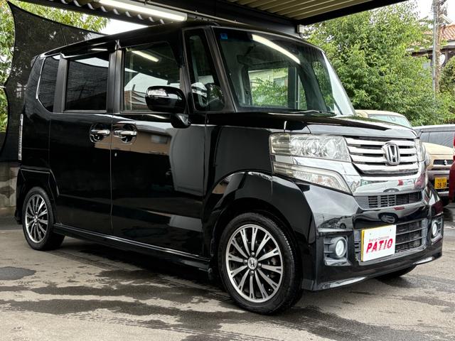 N-BOXカスタム G・ターボAパッケージ ターボ 衝突軽減 オートクルーズ 両側電動 シートヒーター ナビ フルセグ Bカメラ Bluetoothオーディオ Iストップ HID 15インチAW スマキー 禁煙車 フルフラット 横滑り防止(17枚目)