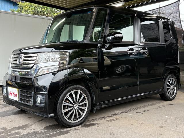 N-BOXカスタム G・ターボAパッケージ ターボ 衝突軽減 オートクルーズ 両側電動 シートヒーター ナビ フルセグ Bカメラ Bluetoothオーディオ Iストップ HID 15インチAW スマキー 禁煙車 フルフラット 横滑り防止(51枚目)