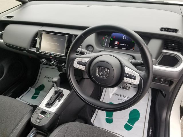 フィット e:HEVホーム 衝突軽減 レーンキープ 障害物センサー アダプティブクルーズ ナビ フルセグ Bカメラ Bluetoothオーディオ ETC LEDヘッドライト スマキー 禁煙車 フルフラット ABS(26枚目)