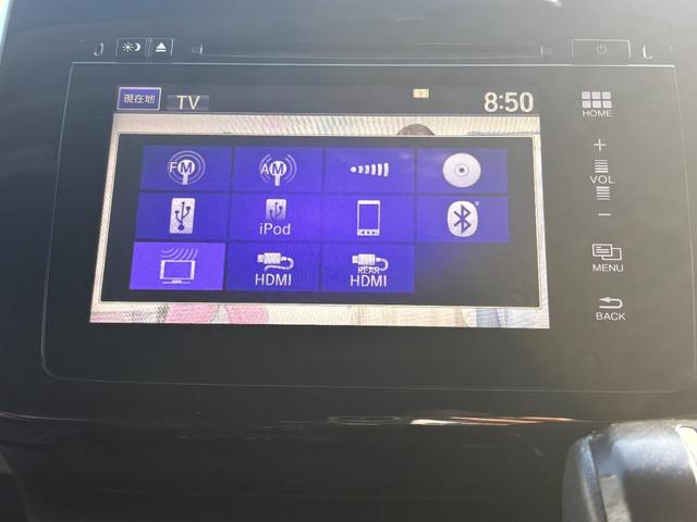 ステップワゴンスパーダ スパーダアドバンスパッケージα　オートクルーズ　片側電動　ナビ　フルセグ　Ｂカメラ　Ｂｌｕｅｔｏｏｔｈオーディオ　後席モニター　ＥＴＣ　Ｉストップ　１６インチＡＷ　スマキー　禁煙車　３列　フルフラット　横滑り防止　ＡＢＳ（6枚目）