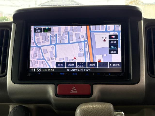 スクラムワゴン PXターボ ターボ 衝突軽減 両側スライド ナビ ワンセグ Bカメラ Bluetoothオーディオ ETC スマキー 禁煙車 記録簿 フルフラット ABS 電格ミラー ベンチシート CD DVD再生(4枚目)