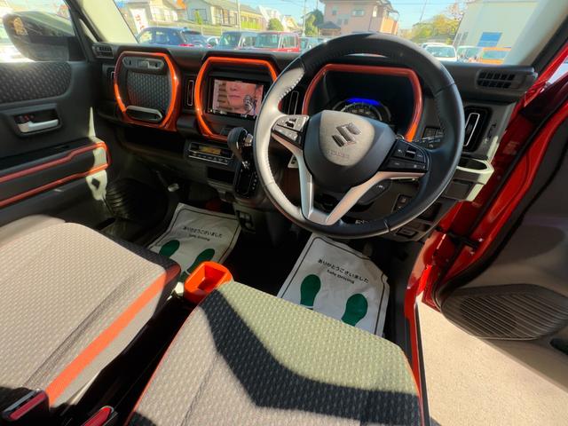 ハスラー ハイブリッドＸターボ　衝突軽減　レーンキープ　障害物センサー　アダプティブクルーズ　シートヒーター　ナビ　フルセグ　Ｂｌｕｅｔｏｏｔｈオーディオ　ＥＴＣ　Ｉストップ　ＬＥＤヘッドライト　１５インチＡＷ　スマキー（28枚目）