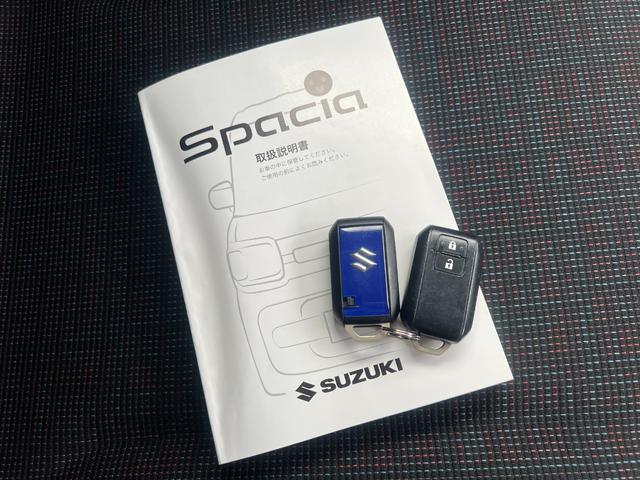 スペーシア ハイブリッドＧ　衝突軽減　レーンキープ　障害物センサー　両側スライド　Ｂｌｕｅｔｏｏｔｈオーディオ　ＥＴＣ　Ｉストップ　スマキー　禁煙車　フルフラット　ＡＢＳ　オートハイビーム　オートライト　電格ミラー　ベンチシート（17枚目）
