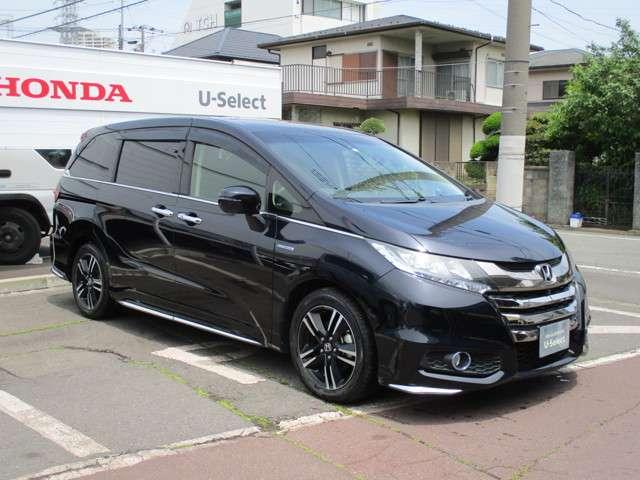 ハイブリッドアブソルート・ホンダセンシンアドバンスP ナビ リアカメラ フルセグ ETC LED ETC 地デジ 衝突軽減 1オナ LED アルミ バックモニター(6枚目)