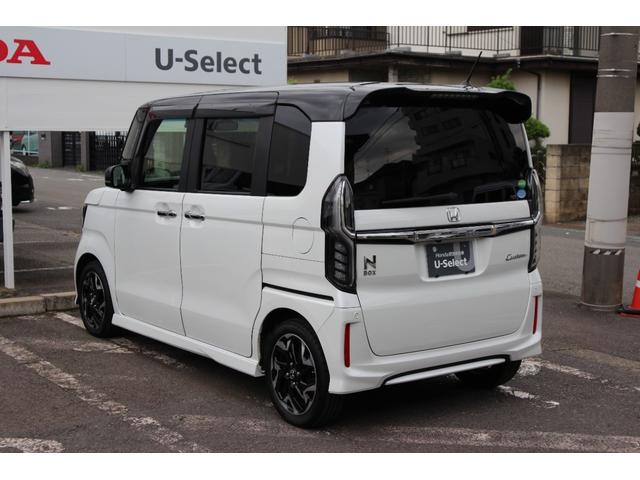 Ｎ－ＢＯＸカスタム Ｇ・Ｌターボホンダセンシング　２トーンカラー　メモリーナビ【ＶＸＵ－１９５ＮＢｉ】　フルセグ　ＣＤ　ＤＶＤ　Ｂｌｕｅｔｏｏｔｈオーディオ　ＵＳＢ　ＥＴＣ　バックカメラ　前後純正ドライブレコーダー　ドアバイザー　オートリトラミラー（4枚目）