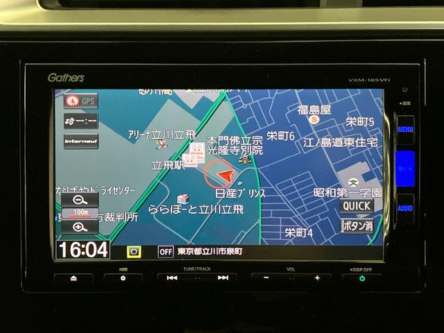 フィットハイブリッド ハイブリッド・モデューロスタイルホンダセンシング　ＥＴＣ　純正ナビ　前側ドライブレコーダー　前後パーキングセンサー　ＣＤ　ＤＶＤ　フルセグＴＶ　Ｂｌｕｅｔｏｏｔｈ　ＵＳＢ　ＬＥＤランプ　Ｒカメラ　クルコン　エアコン　イモビ　ＥＳＣ　衝突軽減ブレーキ（13枚目）