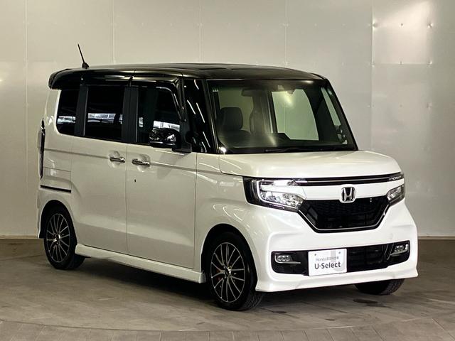 Ｎ－ＢＯＸカスタム Ｇ・Ｌターボホンダセンシング　たばこ臭　純正インターナビ【ＶＸＵ－２０７ＮＢｉ】　フルセグ　ＣＤ　ＤＶＤ　ＵＳＢ　Ｂｌｕｅｔｏｏｔｈオーディオ　ＥＴＣ　ドアバイザー　前後純正ナビ連動型ドライブレコーダー　シートヒーター　Ｂモニタ（3枚目）