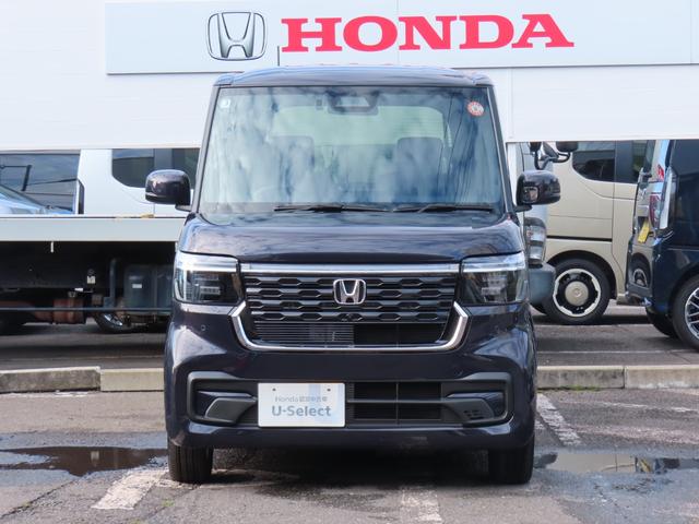 N-BOXカスタム ターボ 当社デモカー 純正ナビ(LXU-242NBi) マルチビューカメラ フルセグTV CD DVD USB ETC2.0 前後パーキングセンサー シートヒーター パドルシフト 両側電動スライドドア 1オナ(2枚目)