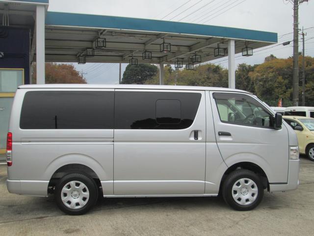 ハイエースバン ロングジャストローDXGLパック プリクラッシュセーフティー パノラミックビューモニター ナビ TV ETC キーレス(4枚目)